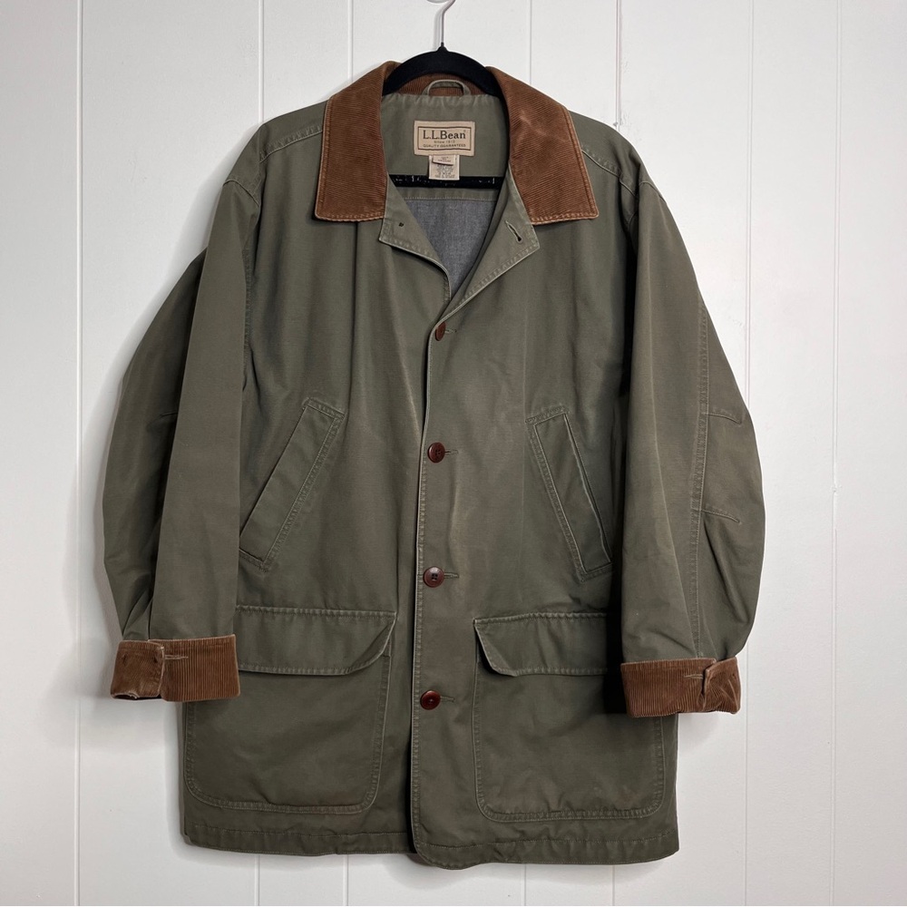 L.L. Bean Green and Brown Field Jacket